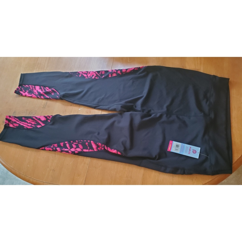 NWT Pop Fit Black Piper Leggings pockets yoga pants 2XL 2X plus